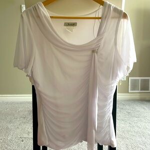 Jessica (Sears), Short sleeve Chiffon Top, Size 16